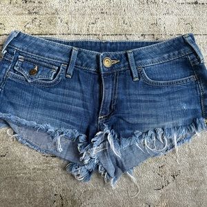 True religion size 27 cut off shorts